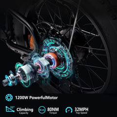 1200W  48V/17.5Ah Motor Electric Dirt Bike Removable Battery