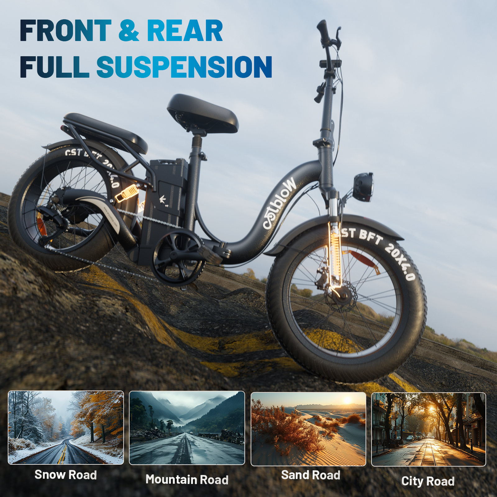 WOLBOOT 1200W High-Performance Electric Bike