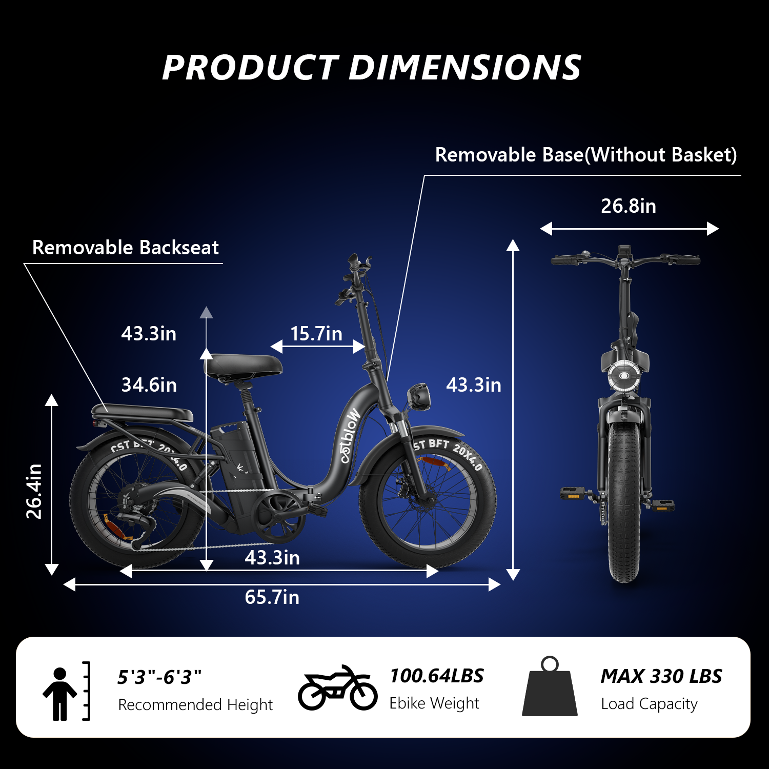 WOLBOOT 1200W High-Performance Electric Bike