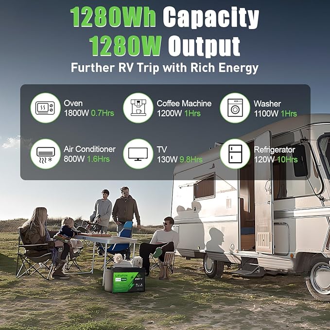 ERYY 12V 100AH LiFePO4 Battery